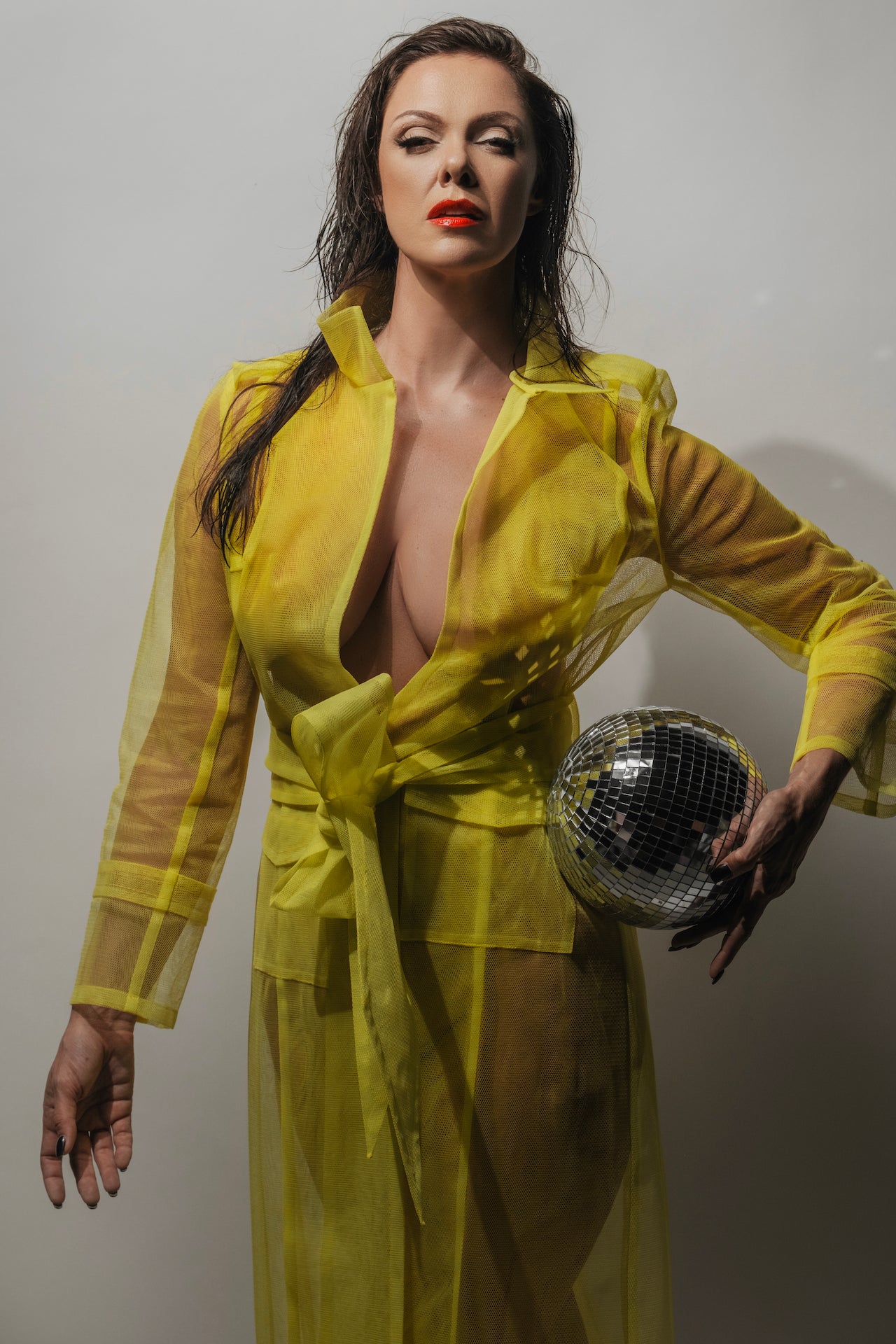 CHEETAH Costume Range - Neon Yellow Tulle Coat