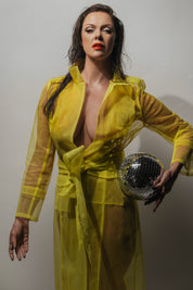 CHEETAH Costume Range - Neon Yellow Tulle Coat