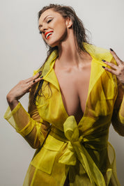 CHEETAH Costume Range - Neon Yellow Tulle Coat